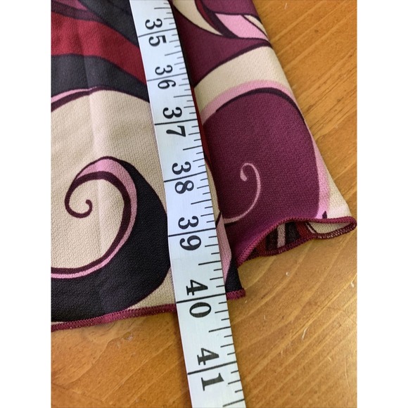 Vintage Mandee Geometric Print Y2K 90’s Made USA Sz S Dress Sheath Flowy NWT - Picture 9 of 9